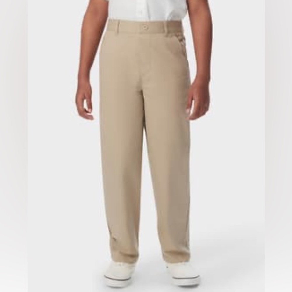 French Toast School Uniform Pants Pull-On Relaxed Fit Stretch, Boys Sz 20 Husky